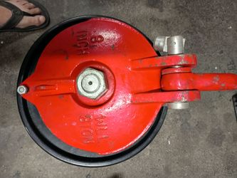 8inch red snatch block pulley