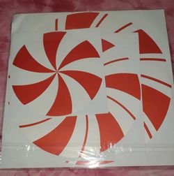 Peppermint floor decals stickers for Christmas decoration