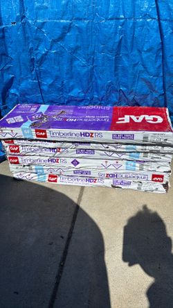 Roofing shingles GAF color brown