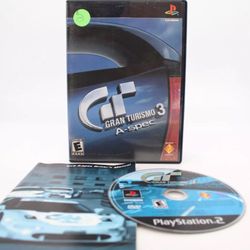 PS2 Gran Turismo 3 A-Spec Tested Resurfaced Complete CIB Minor Cover Art Damage