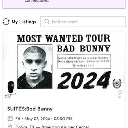 Bad Bunny Most Wanted Tour 2 Tickets Flagship Suite