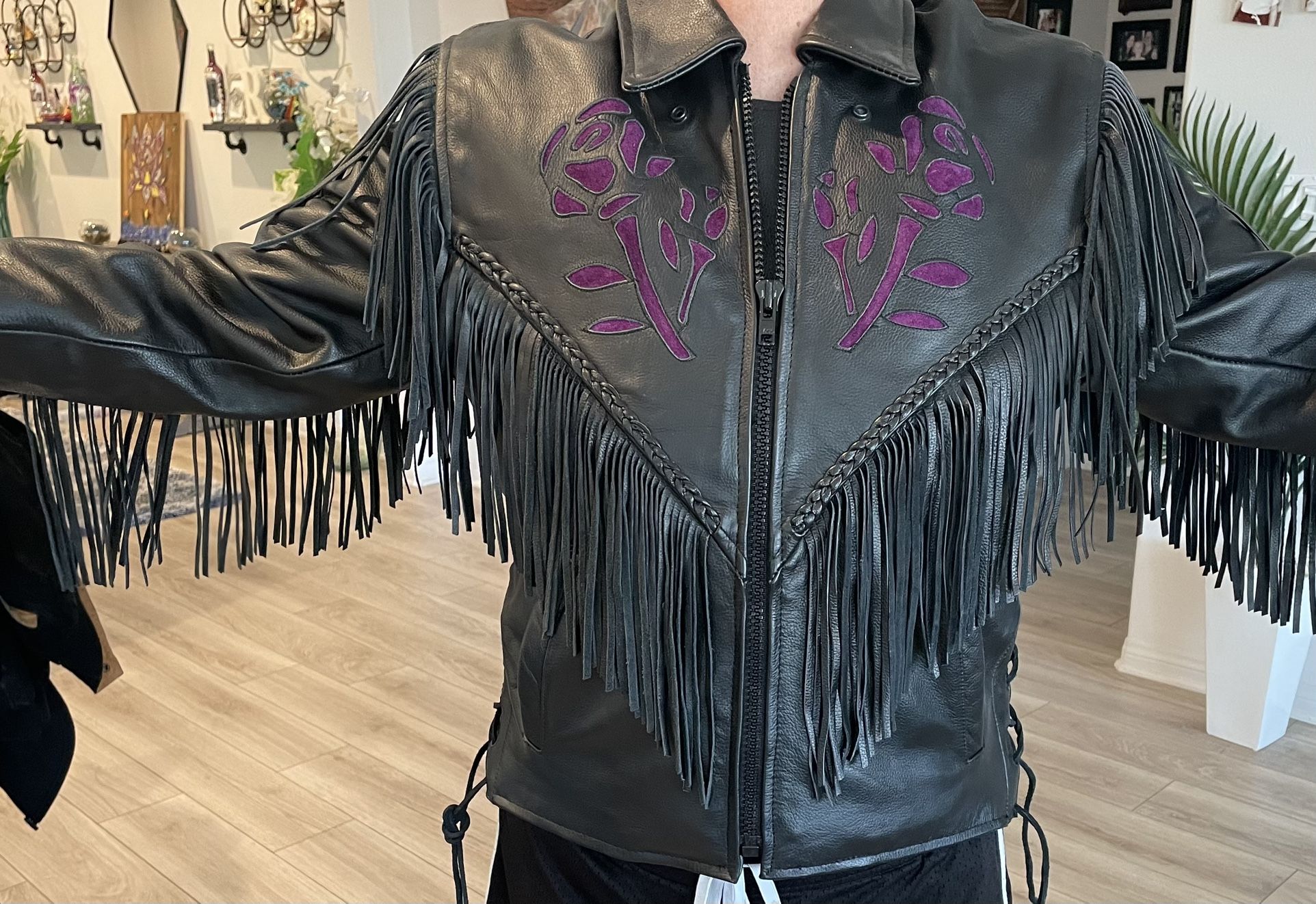 Woman’s Leather Riding Jacket