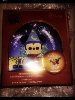 funko pop sorcerer mickey + enamal pin