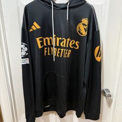 Real Madrid training/European-match hoodies X3