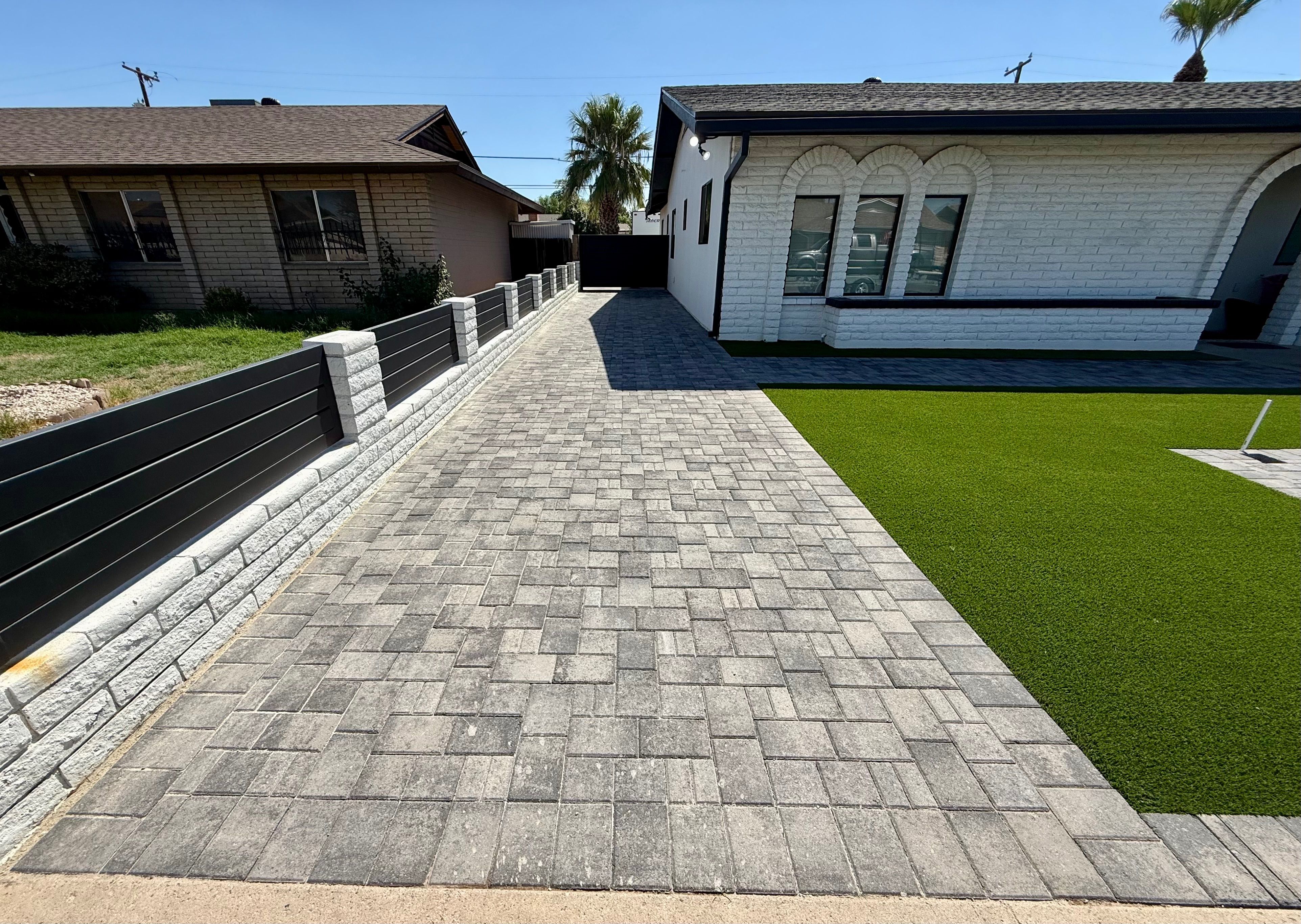 Turf, Pavers, Fire-pits, Putting Greens, BBQs, Wall, Travertine, Full Remodels
