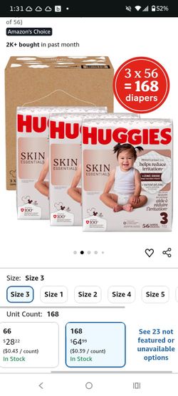 Huggies skin essentials diapers