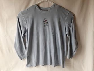 Life is good "Birdy" men's gray long-sleeve shirt size 2XL