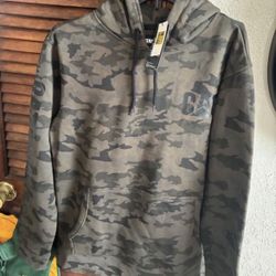 Mens Camouflage Caterpillar Hoodies Sizes S & XL $35 EACH