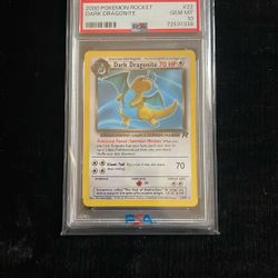 Pokemon PSA 10 Dark Dragonite