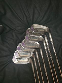 Northwestern drivers with wilson pro staff giant sweet spot iron set