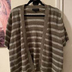 Lane Bryant Womens sweater cardigan strip size 22/24 pre/owned 