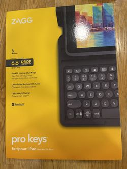 Zagg Pro Keys - iPad Keyboard Case - 9th/8th/7th Gen iPad