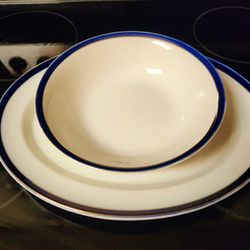 X2 Antique/Vintage English Platter &  Bowl 