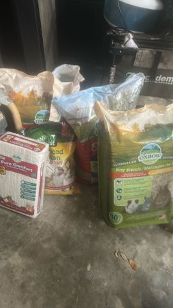 Rabbit food and supplies