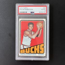 1972-73 Topps Basketball #25 Oscar Robertson PSA 4 VG-EX Bucks HOF