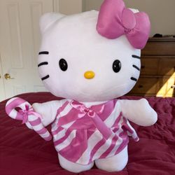 Hello Kitty 19" Pink Candy Cane Door Greeter Sanrio Plush 2019