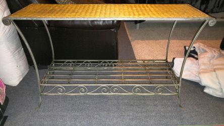Metal sofa table