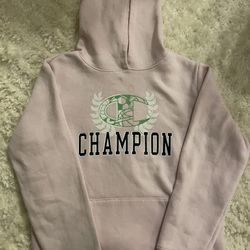 Girls Pink Champion Hoodie