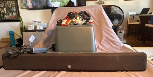 Boston Acoustics TVee Model Two Home Theater Soundbar and subwoofer with cables