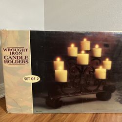 Wrought Iron Candle Holders