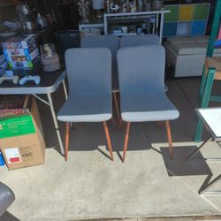 Mid century modern chairs set Of 4