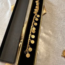 Real 22K Gold Charm Bracelet 