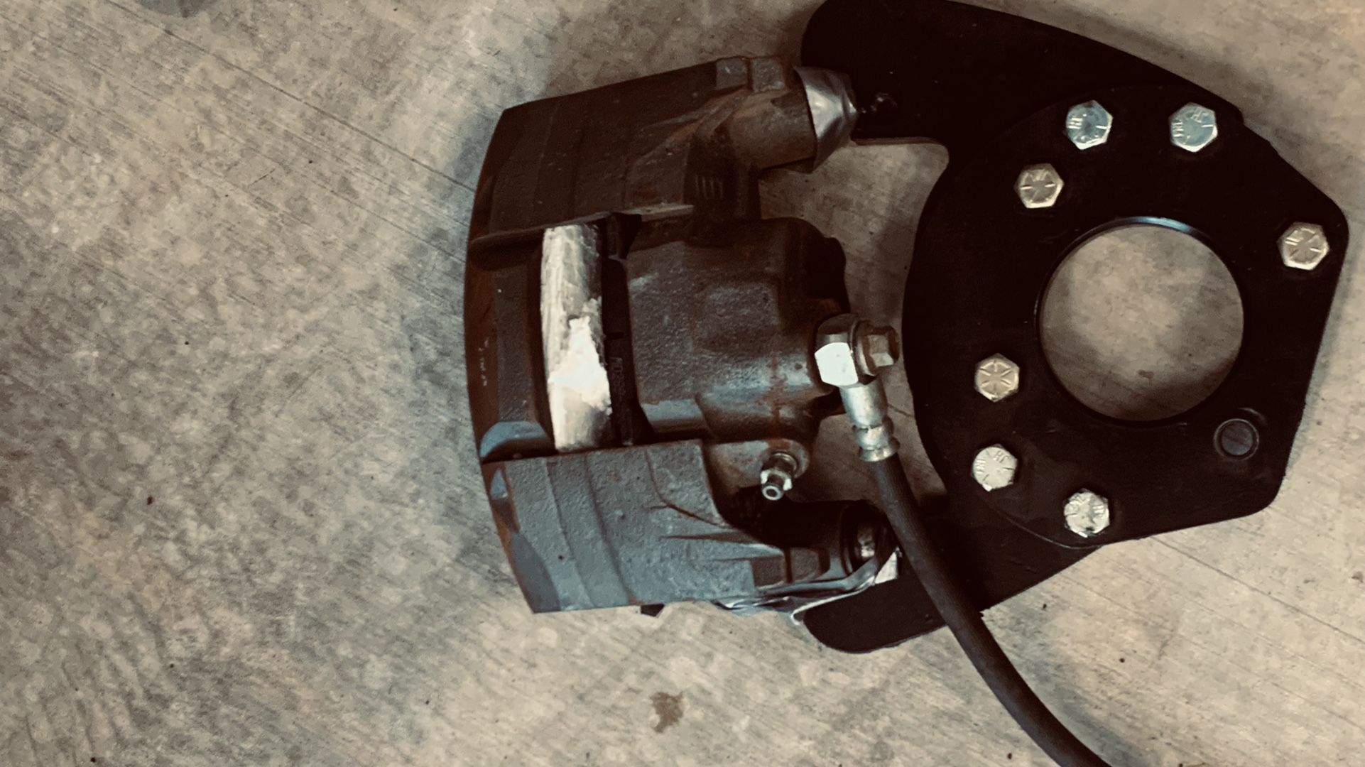 66 Mustang Front Disc Brake Calipers And Backing Plates To Fit A 4 Lug Stock Spindles