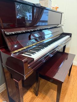 Weber Piano- Burgundy Finish