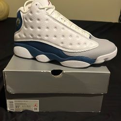 Retro 13 Jordans Blue And White   