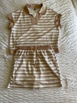 Cute 2 piece Skort Set Small