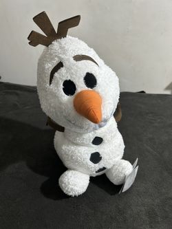 Disney Store weighted Olaf plush toy New 