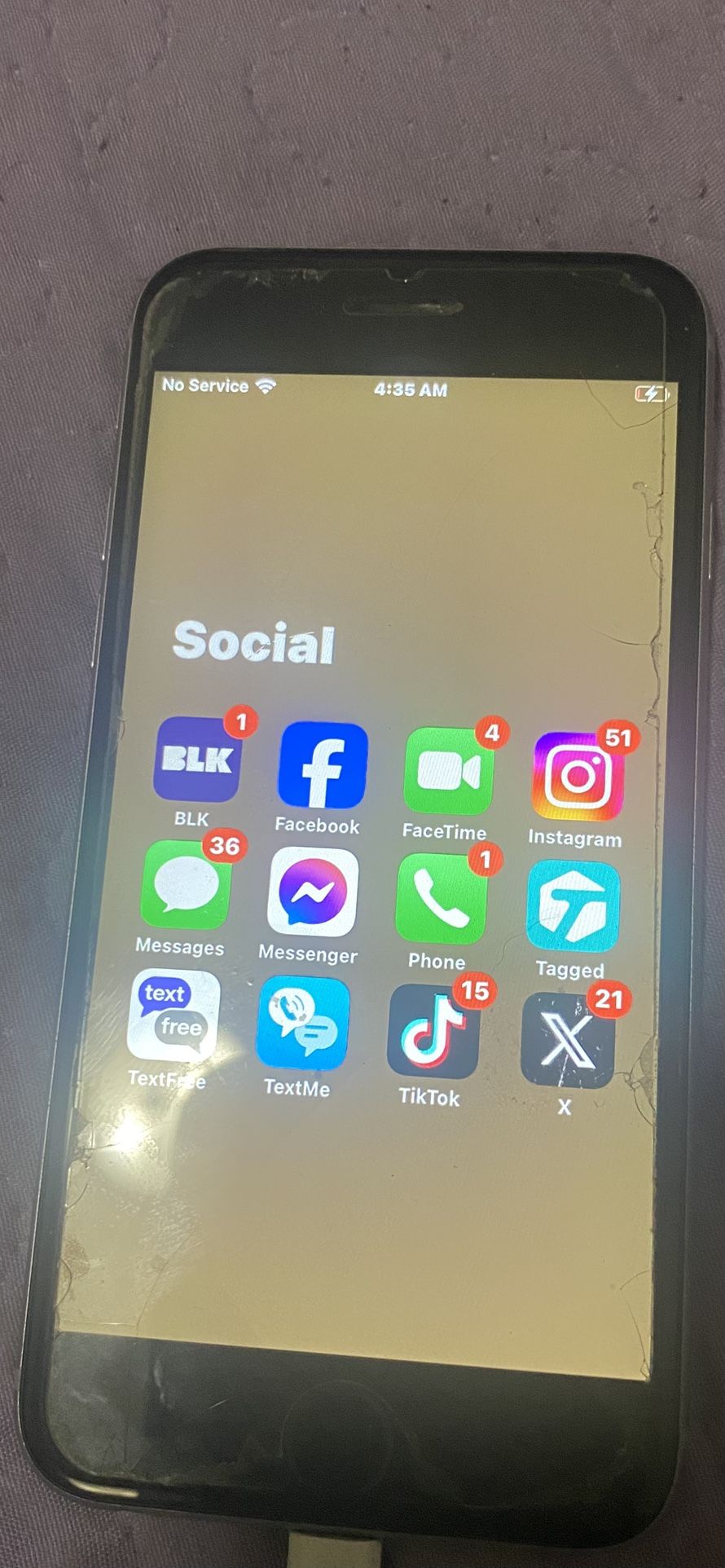 iPhone 6s With Blk X Tik Ect. Speedy Charger Included