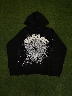 OG Black Web Sp5der Hoodie