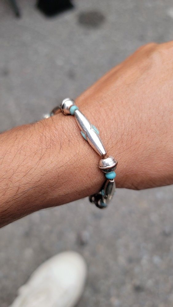 Copper Bracelet With Turquoise