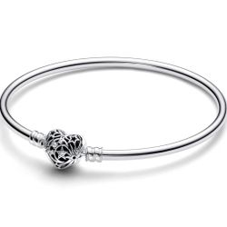 Pandora Celestial Heart Clasp Bangle