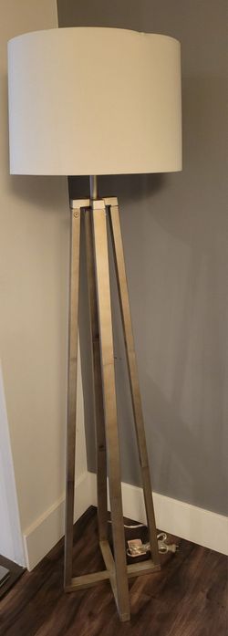 Floor Lamp With White Shade