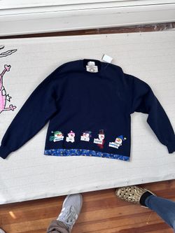 VTG Handmade by Calico collectibles Christmas Sweater L