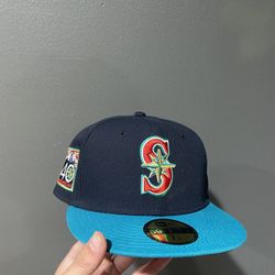 Seattle Mariners Fitted Size 7 1/8