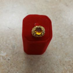 18k Yellow Gold Citrine Ring