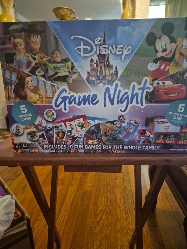 Family Game Night By Disney Includes 10 Fun Games (2 Available Sold Separately) 
