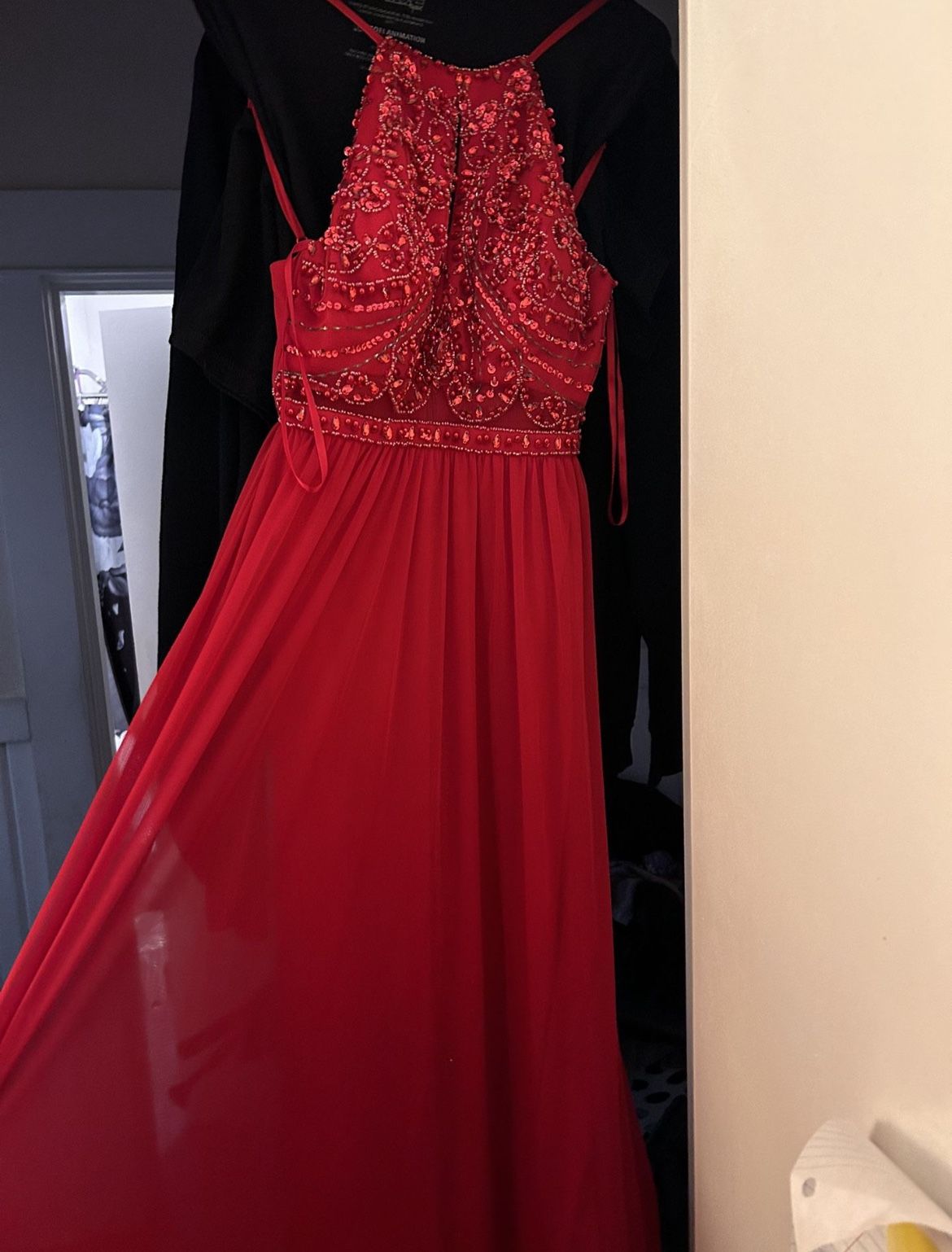Red Sequin Dress
