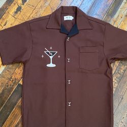Vintage Inspired Design brown men’s Shirt 