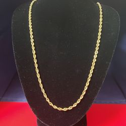10kt Gold Rope Chain
