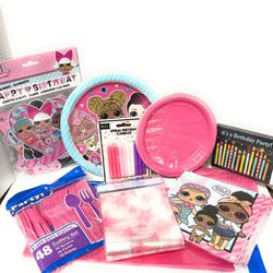 L.O.L Surprise! Girls Birthday Party Tableware Set 