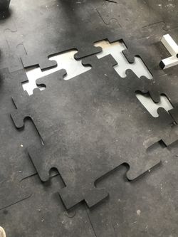 Heavy Duty 1/2” rubber Work Out flooring 12’6”X15’