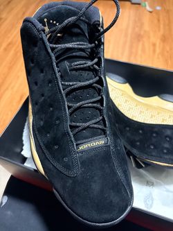Air Jordan 13 Black and Gold Sneakers