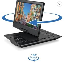 180 Degree Rotation Portable Bluetooth DVD Player with Remote