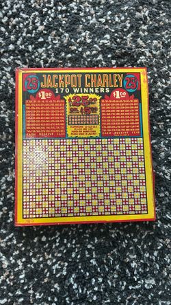 Vintage Jackpot Charlie Punchboard Game