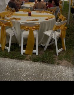 Chair Sashes and napkins