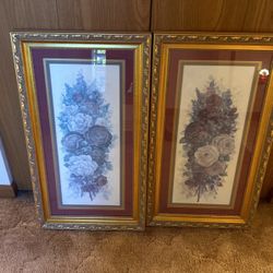 Two Wood Frame18”x32” Pictures 
